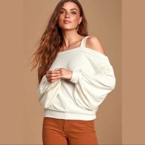 we the free people flaunt it cutout cold shoulder top